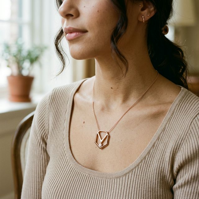Modern Gold Necklace