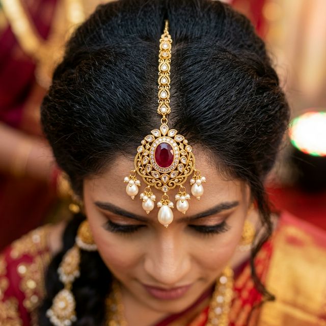 Gold Maang Tikka