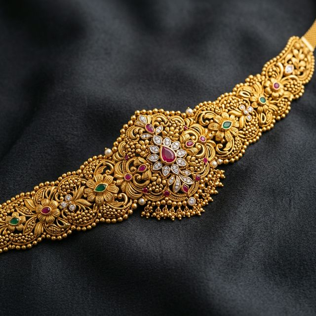 Ornate Gold Waist Belt